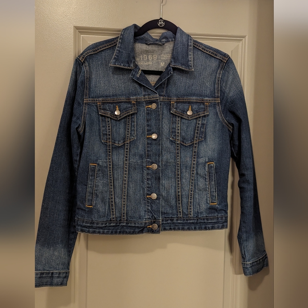 Gap 1969 Women's Blue Denim Jean Jacket - Size M